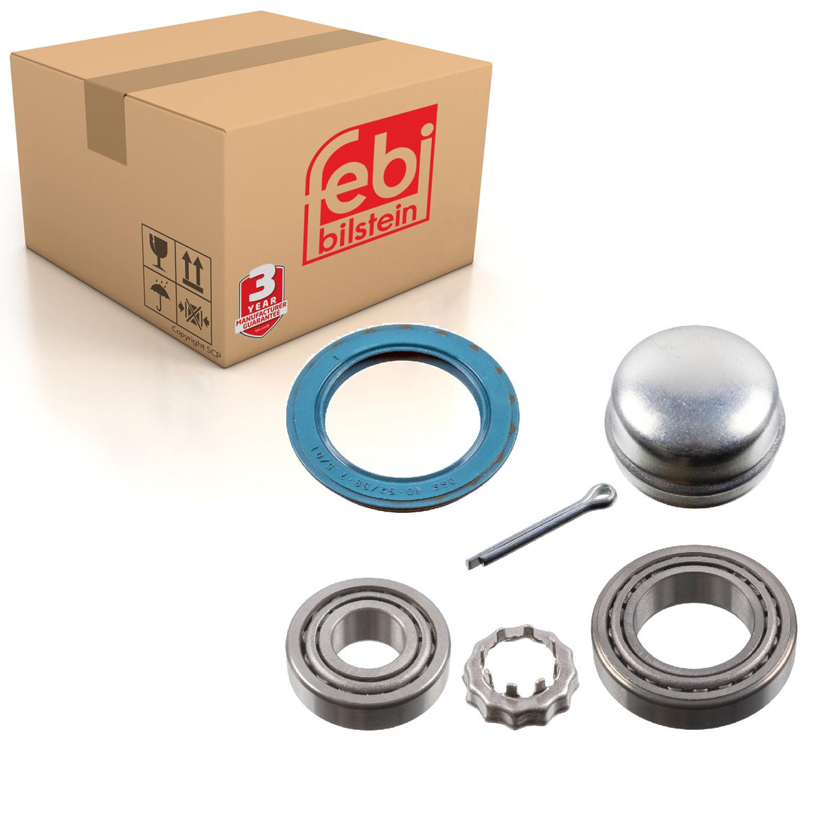Febi | 05528 | Wheel Bearing Kit With Castle Nut And Circlip | Bilstein - View #10
