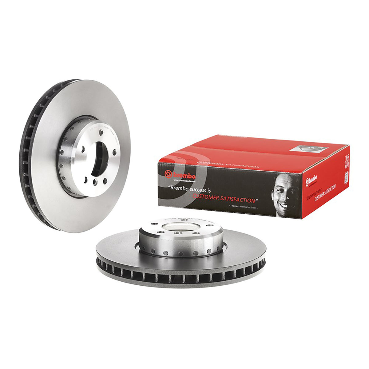 Front Brake Disc x2 348mm Fits BMW 5 6 Series Brembo 09C39313 