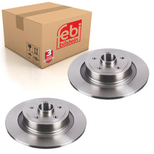 Load image into Gallery viewer, Pair of Rear Brake Disc Inc Wheel Bearing Fits Renault Febi 104506