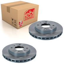 Load image into Gallery viewer, Pair of Front Brake Disc Fits Mitsubishi Carisma Space Star Volvo S 4 Febi 14924