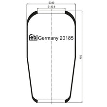 Load image into Gallery viewer, Air Spring No Piston Fits MAN F 2000 90 FOC HOC KAT L M NG NL NM TGA Febi 20185