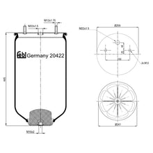 Load image into Gallery viewer, Air Spring No Piston Fits Sauer Achsen OE 3229002900S1 Febi 20422