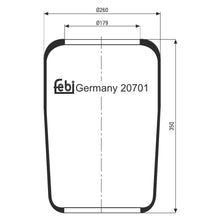 Load image into Gallery viewer, Front Air Spring No Piston Fits AuwArter OE B510040 Febi 20701