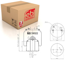 Load image into Gallery viewer, Rear Air Spring Inc Steel Piston & Piston Rod Fits Scania Serie BusF Febi 39022