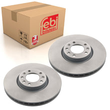 Load image into Gallery viewer, Pair of Front Brake Disc Fits Vauxhall Peugeot 3008 308 407 508 Opel Febi 43865