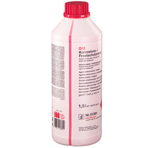 Pink Red Coolant Antifreeze Concentrate G12 1.5Ltr Fits Audi VW Febi 01381