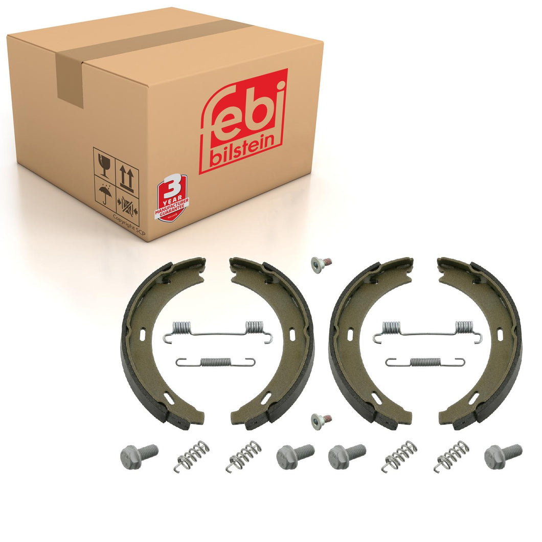 Rear Brake Brake Shoe Set Inc Additional Parts Fits Mercedes Benz 190 Febi 02100