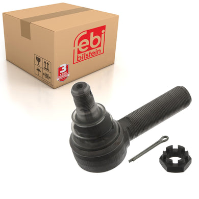 Front Tie Rod Drag Link End Inc Castle Nut & Cotter Pin Fits Volvo B1 Febi 03132