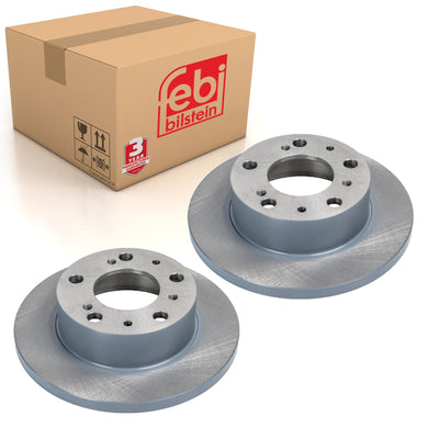 Pair of Front Brake Disc Fits FIAT Ducato 280 290 Talento Citroen C25 Febi 07922