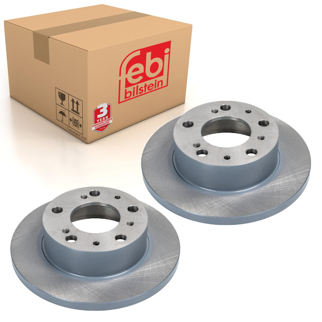 Pair of Front Brake Disc Fits FIAT Ducato 280 290 Talento Citroen C25 Febi 07922