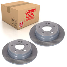 Load image into Gallery viewer, Pair of Rear Brake Disc Fits Mercedes Benz 190 Series model 201 C-Cla Febi 08138