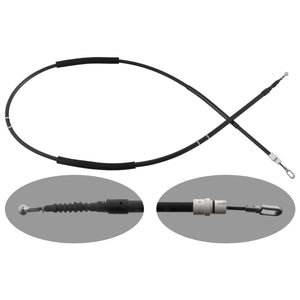 Rear Right Brake Cable Fits Seat Exeo Audi A4 OE 8E0609722AS Febi 100563