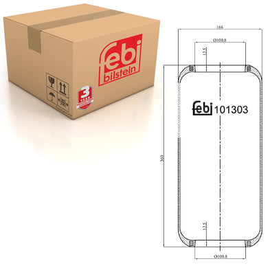 Front Air Spring No Piston Fits IVECO EuroCargo E4 E6Eurocargo Febi 101303