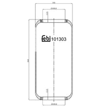 Load image into Gallery viewer, Front Air Spring No Piston Fits IVECO EuroCargo E4 E6Eurocargo Febi 101303