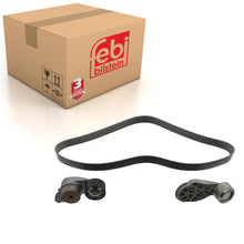 Load image into Gallery viewer, Auxiliary Belt Kit Inc Belt Tensioner &amp; Idler Pulley Fits Volvo B13 Febi 101432