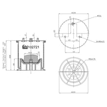Load image into Gallery viewer, Rear Left Air Spring Inc Plastic Piston Fits IVECO LCV Daily DailyBu Febi 102721