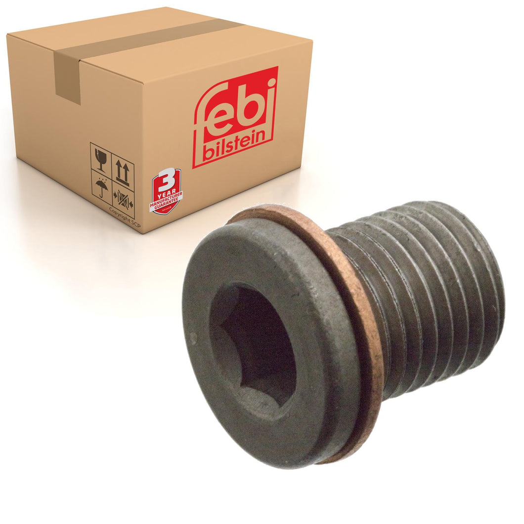 Oil Drain Plug Inc Sealing Ring Fits Volkswagen Audi OE N90856001 Febi 104309