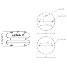 Load image into Gallery viewer, Air Spring Fits Sauer Achsen OE 0057007180 Febi 109416