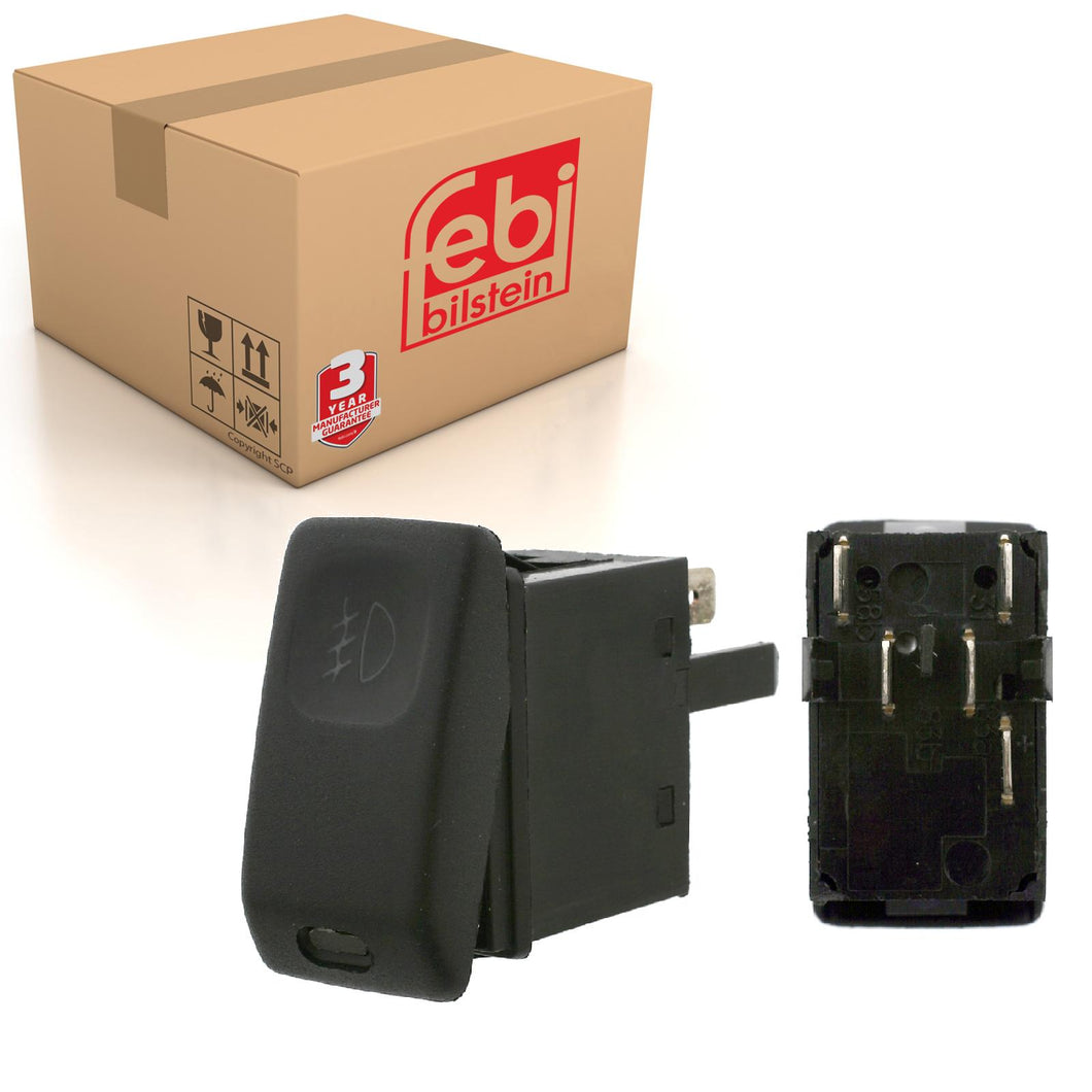 Fog Lamp & Rear Fog Lamp Light Switch Fits VW Golf Mk2 Jetta Mk2 Febi 15626