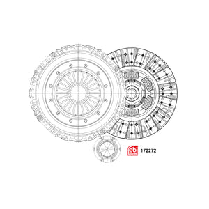 Clutch Kit Fits DAF OE 1843 938 Febi 172272