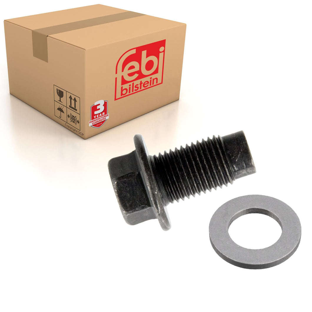 Oil Drain Plug Inc Sealing Ring Fits Peugeot OE 6822.ER S1 Febi 172445
