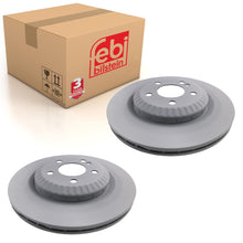 Load image into Gallery viewer, Pair of Rear Brake Disc Fits Mercedes S-Class 2013-20 OE 2224231000 Febi 175134