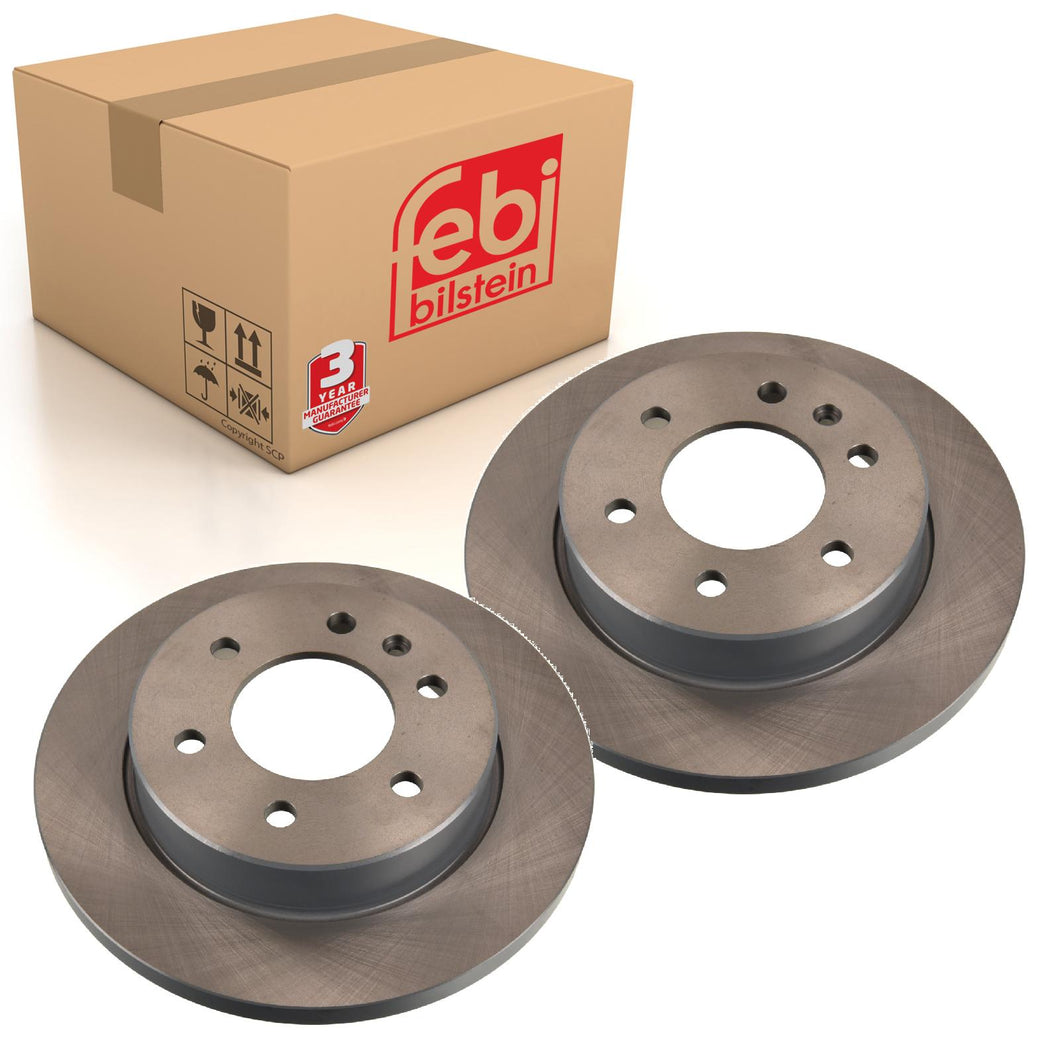 2 Rear Brake Discs Fits Mercedes OE 910 423 21 00 07 Febi 175505