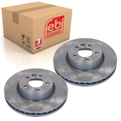 2 Front Brake Discs Fits VW OE 2H6 615 301 Febi 175512