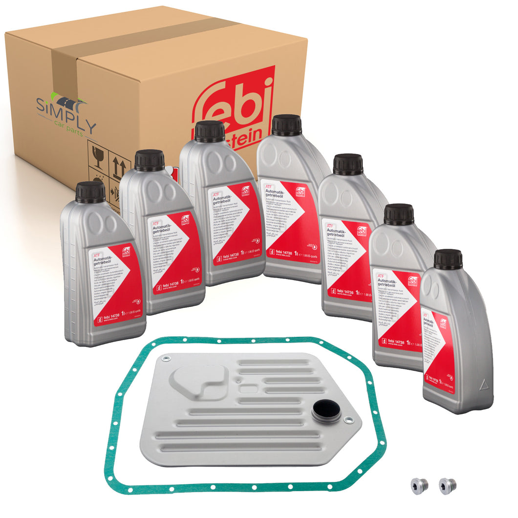 ATF Oil Service Filter Kit Transmission 7L Fits BMW 5 7 8 Series X5 Febi 176879