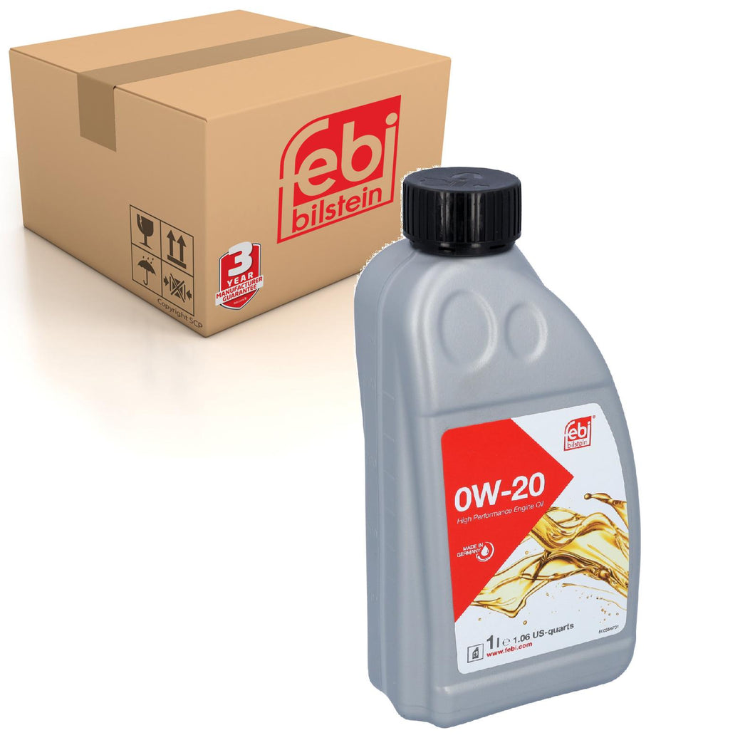 SAE Engine Oil 0W-20 1 Ltr Fits BMW Ford Jaguar Volvo Land Rover Febi 177640