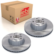 Load image into Gallery viewer, Pair of Front Brake Discs Fits BMW 3 Series OE 34 10 6 890 789 Febi 177996
