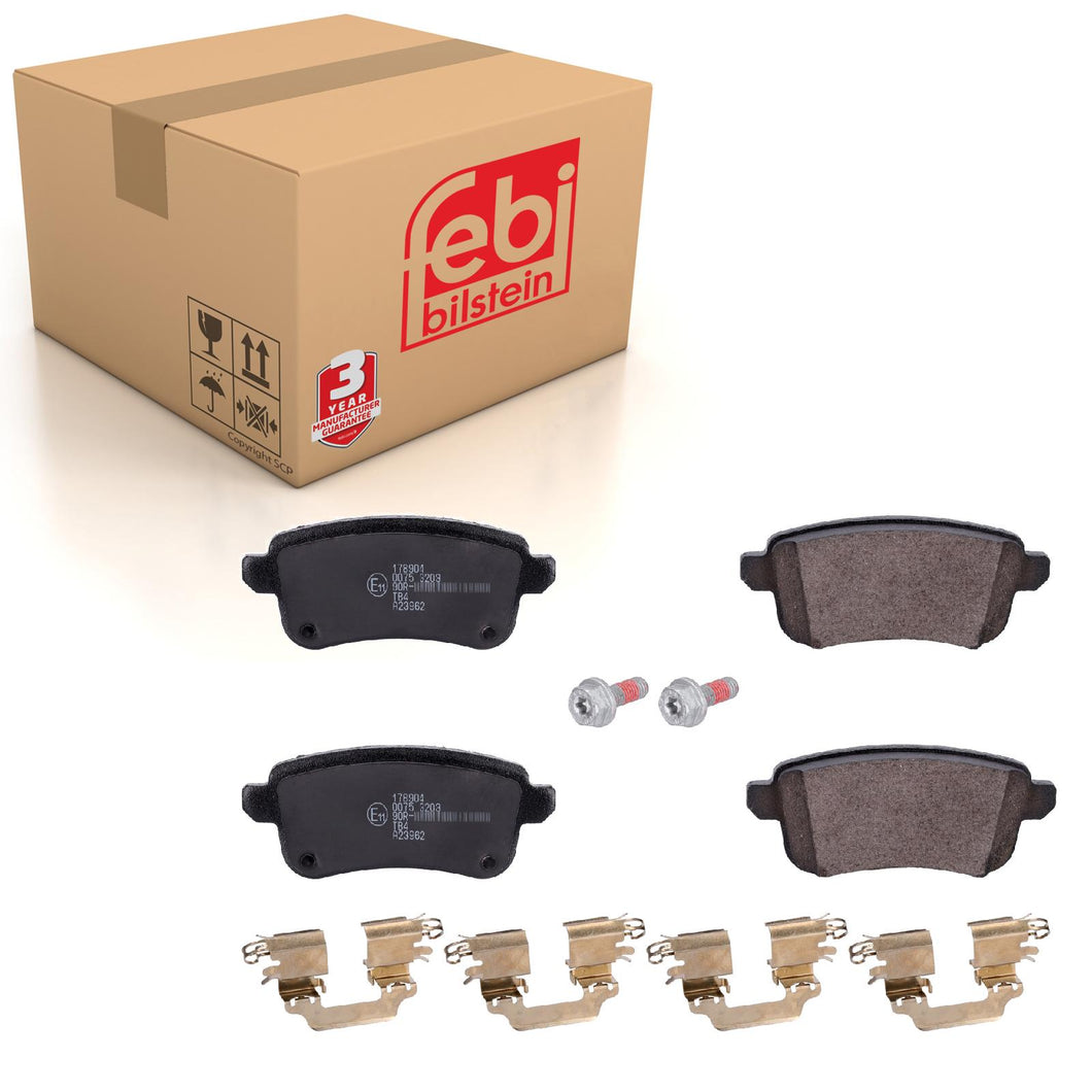 Rear Brake Pad Set Fits Nissan Juke Renault Scenic OE 44060-00Q3C Febi 178904