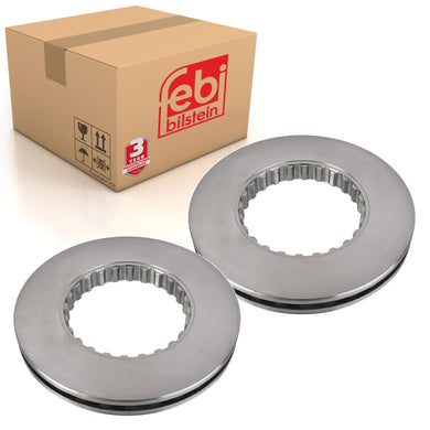 Pair of Brake Discs Fits Volvo Trucks FE FH FM FM4 FM9 OE 20515097 Febi 179042