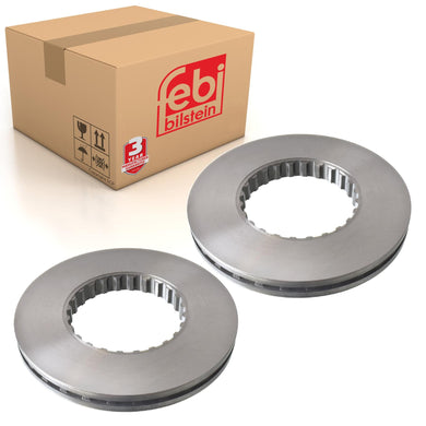 Pair of Brake Discs Fits Volvo Trucks B11R B12B B7R B8R OE 20515083 Febi 179049