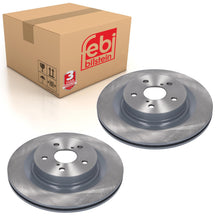 Load image into Gallery viewer, Pair of Rear Brake Discs Fits Toyota RAV 4 Suzuki OE 42431-42080 Febi 179062