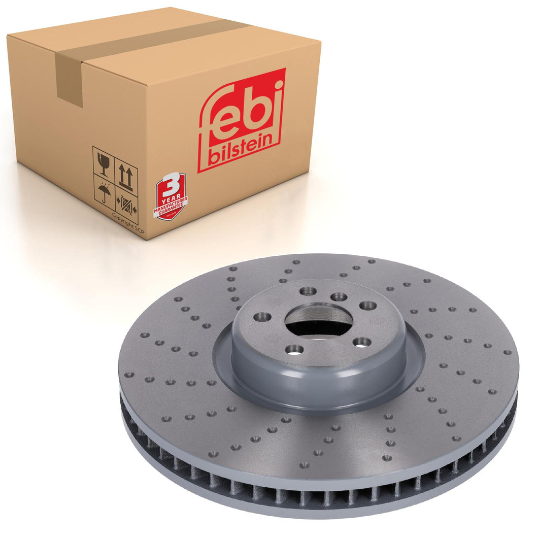 Front Left Brake Disc Fits BMW 5 Series M5 X6 OE 34 11 6 878 045 Febi 179592