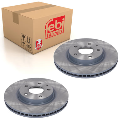 Pair of Front Brake Discs Fits Mazda CX-30 Mazda3 MX-30 BEET-33-251 Febi 180008