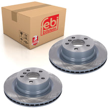 Load image into Gallery viewer, Pair of Rear Brake Discs Fits BMW 3 Series 4 Series 34 20 6 877 213 Febi 180031