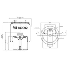 Load image into Gallery viewer, Air Spring Fits Bergische Achsen OE 0542943200S2 Febi 180092