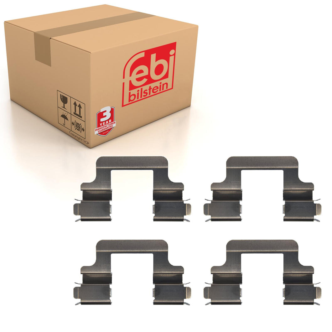 Rear Brake Pad Fitting Kit Fits Audi A3 TT VW Golf Mk5 Mk6 Skoda Febi 181485