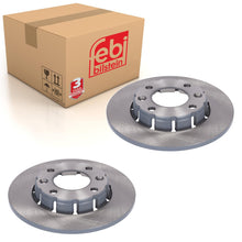 Load image into Gallery viewer, Pair of Rear Brake Discs Fits Citroen C4 Vauxhall OE 16 435 741 80 Febi 181531