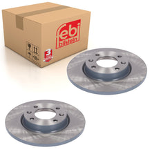 Load image into Gallery viewer, Pair of Rear Brake Discs Fits Citroen C4 Vauxhall OE 16 709 457 80 Febi 181540