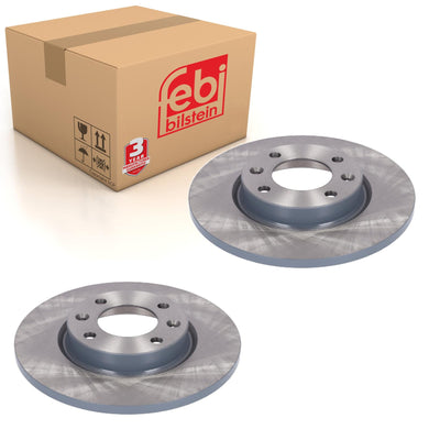 Pair of Rear Brake Discs Fits Citroen C4 Vauxhall OE 16 709 457 80 Febi 181540