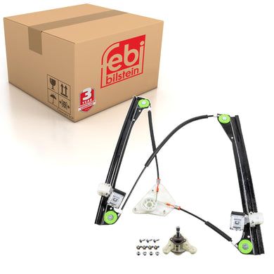 Front Right Window Regulator Fits VW Polo Mk4 2001-14 6Q4837462FSK Febi 182168