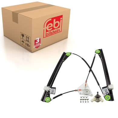 Front Left Window Regulator Fits VW Polo Mk4 2001-14 6Q4837461FSK Febi 182169