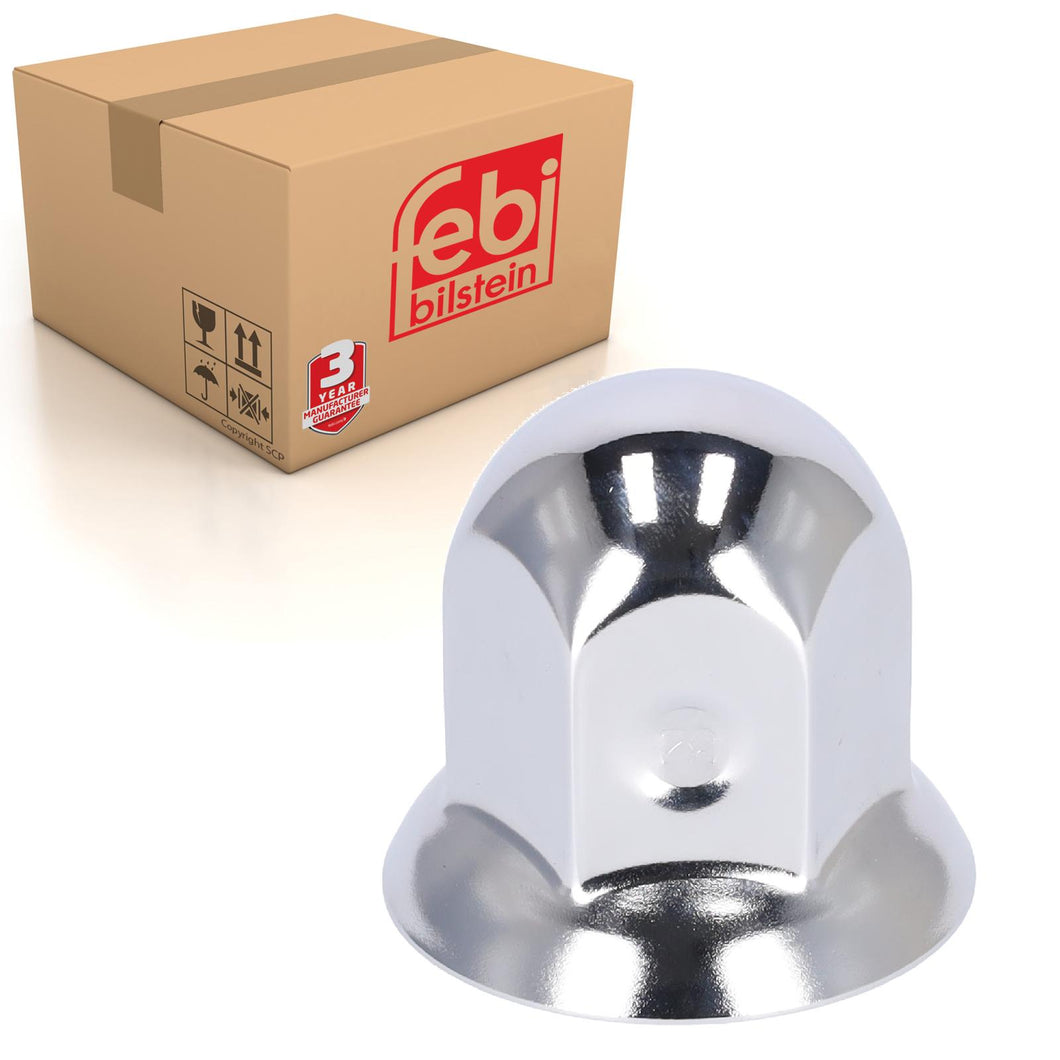 Wheel Nut Cover Stainless Steel Silver Fits Universal Febi 182480