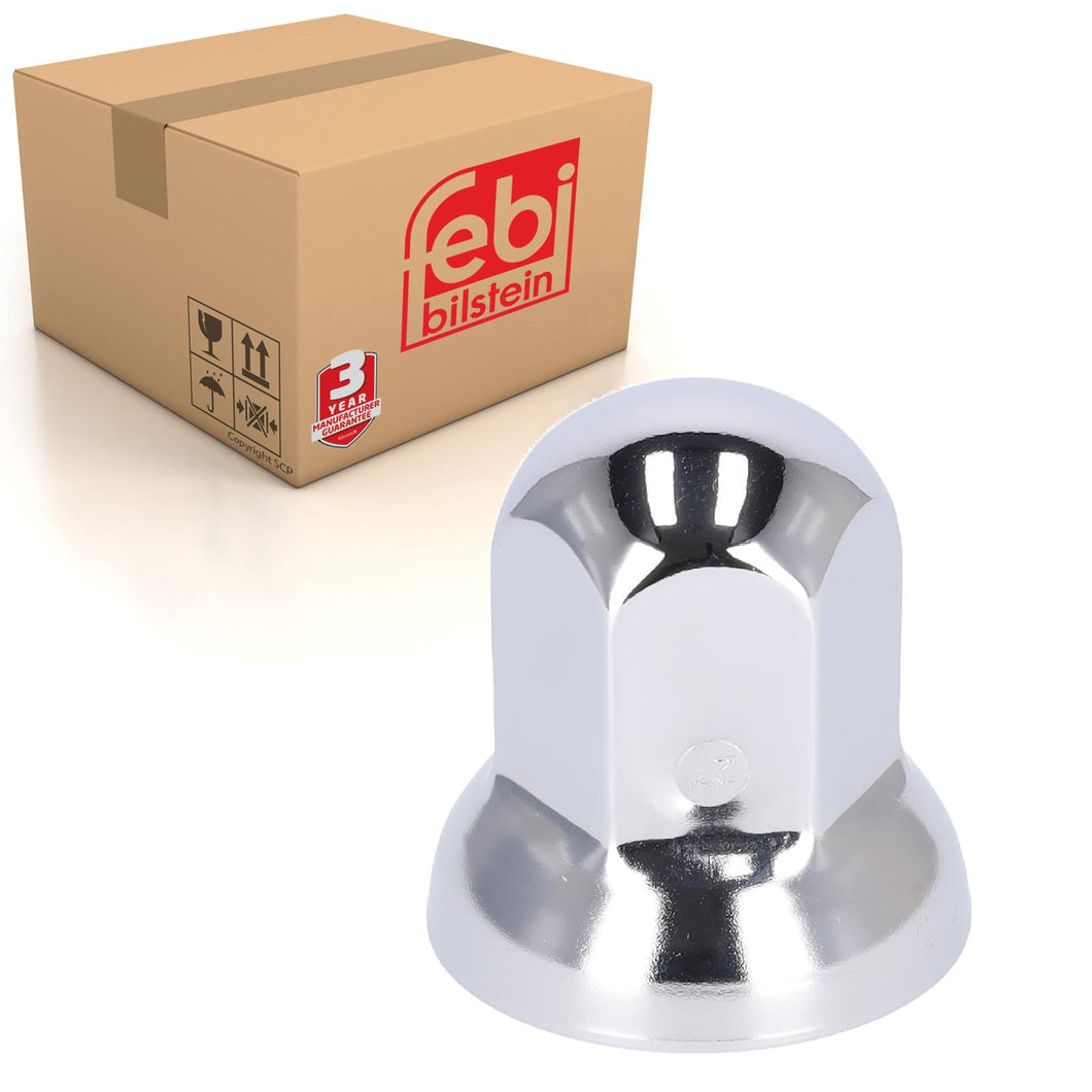 Wheel Nut Cover Stainless Steel Silver Fits Universal Febi 182482