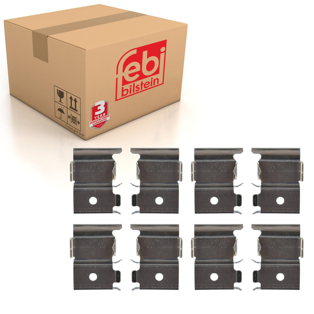 Front Brake Pad Fitting Kit Fits Mitsubishi Montero Pajero Shogun Febi 182487