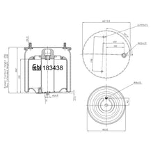 Load image into Gallery viewer, Front Right Air Spring Fits DAF Trucks CF XF XG XG+ OE 1914 444 Febi 183438