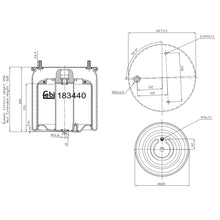 Load image into Gallery viewer, Front Left Air Spring Fits DAF Trucks CF XF XG XG+ OE 1882 447 Febi 183440